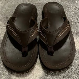 Mens Slippers size 8 Leather